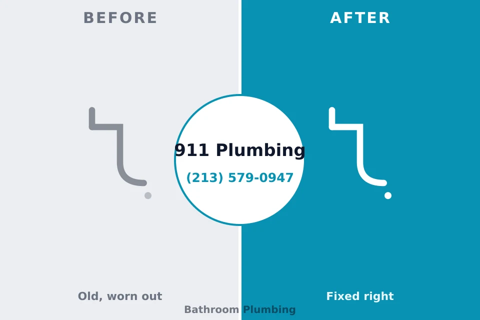 Before and after: plumbing repair Plum Creek, VA